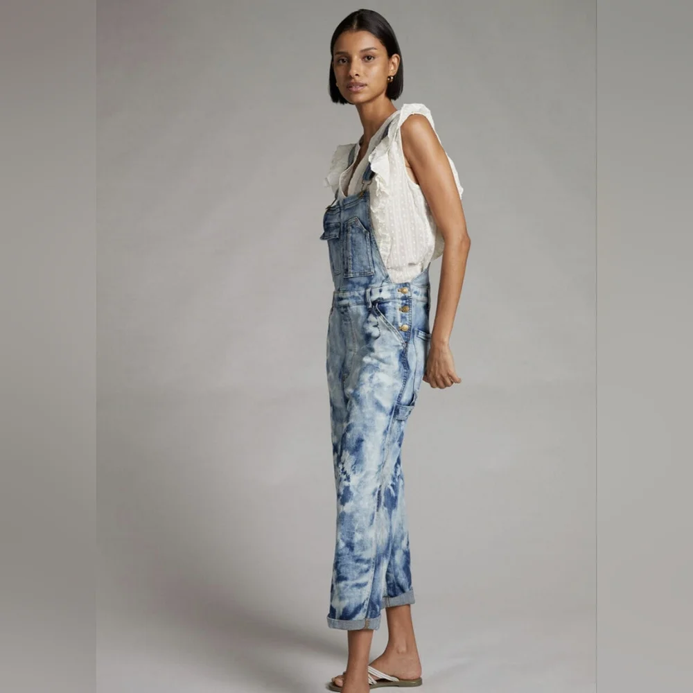 Anthropologie Pilcro Tie Dye Overalls - Picture 16 of 16